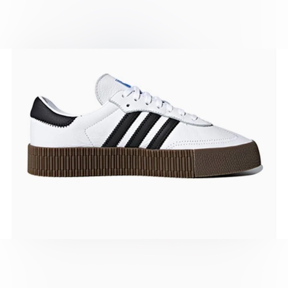 Adidas Women's Samba White and Black Sneakers - Picture 3 of 15